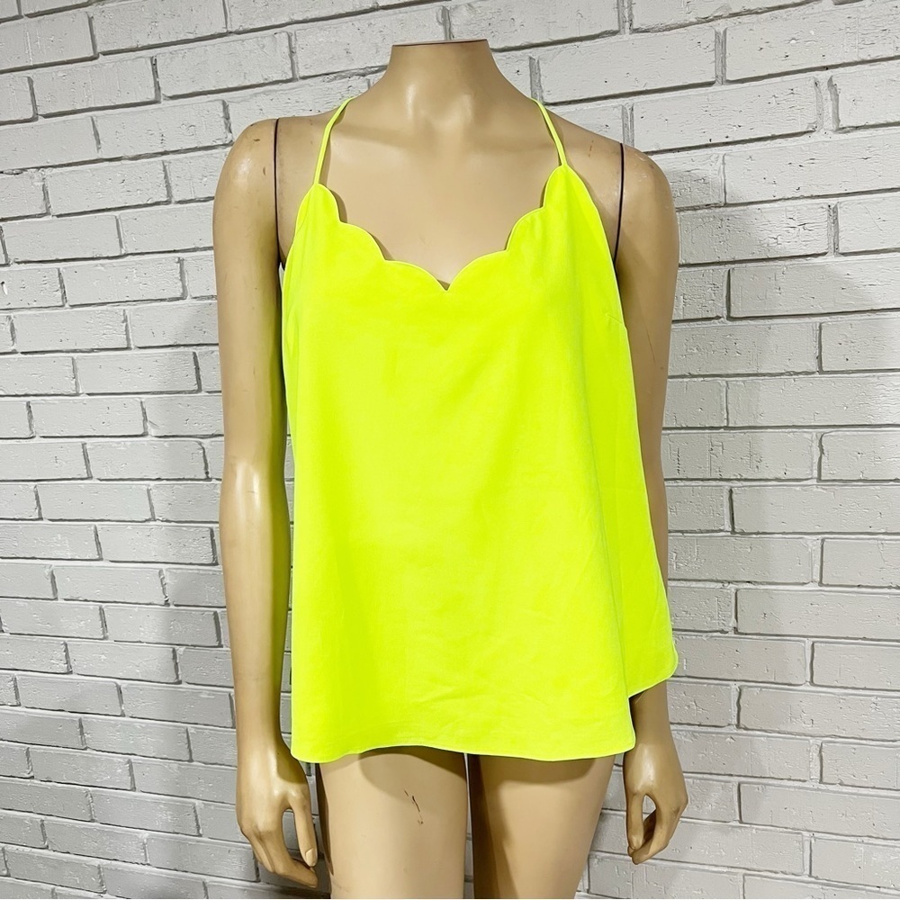 J.Crew Women's Neon Scalloped Cami Top